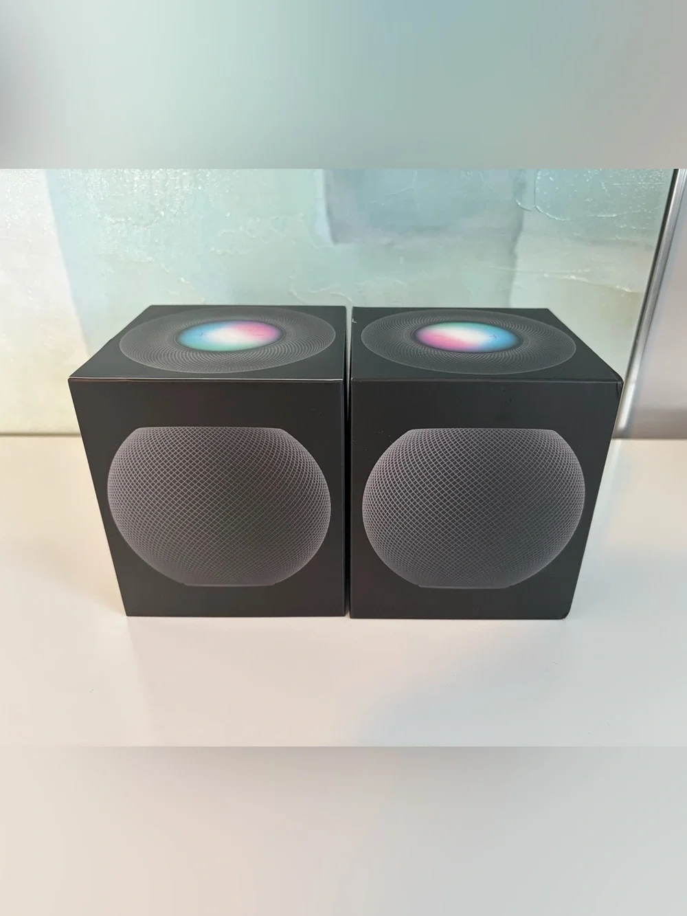 2 x Apple HomePod mini Space Gray Boxes Only - No Speakers